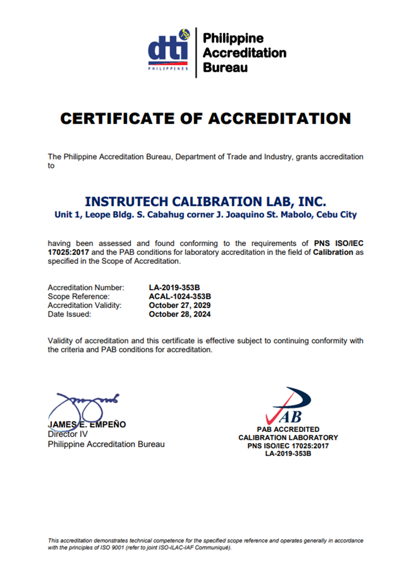 UPDATED CERTIFICATE OF ACCREDITATION 2024-2029 UPDATED CERTIFICATE OF ACCREDITATION 2024-2029